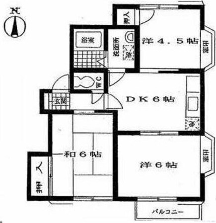 ハイツヤマモトの物件間取画像